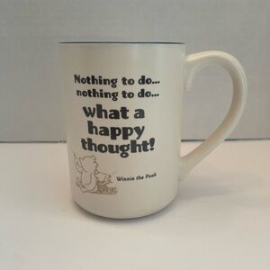 Winnie the Pooh Hallmark Mug Disney 13oz “Nothing to Do What a Happy Thought”